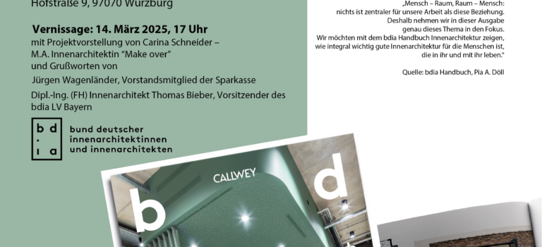 Vernissage  BDIA Handbuchausstellung „best of“ 2024/25 in Würzburg